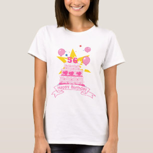 56-jähriger Geburtstagskuchen T-Shirt