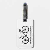 56 Meilen pro Burrito Gepäckanhänger (Rückseite vertikal)