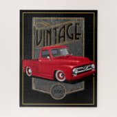 56 Red Classic Truck Puzzle (Vertikal)