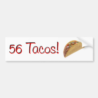 56 Tacos Autoaufkleber