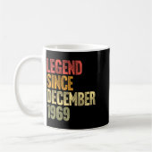 56 Year Old Legend Since December 1969 Retro 56th Kaffeetasse (Links)