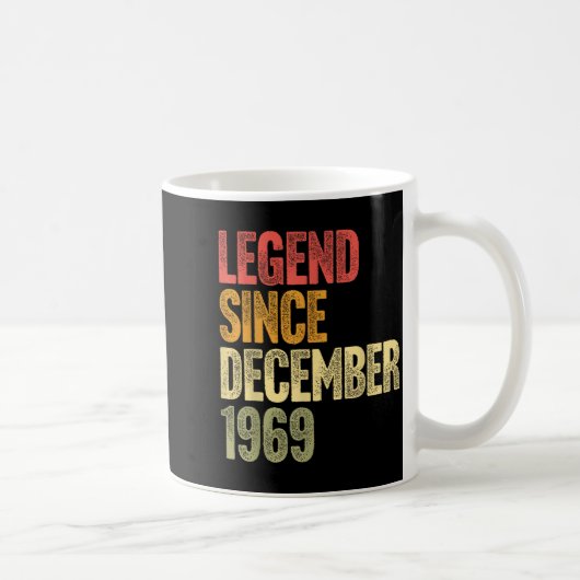 56 Year Old Legend Since December 1969 Retro 56th  Kaffeetasse (Rechts)