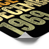 56 Year Old Legend Since December 1969 Retro 56th Poster (Ecke)