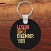 56 Year Old Legend Since December 1969 Retro 56th Schlüsselanhänger (Vorderseite)