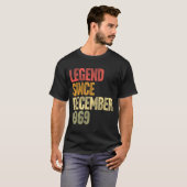 56 Year Old Legend Since December 1969 Retro 56th T-Shirt (Vorne ganz)