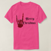 56j0 Frohe Weihnachtsbüffel Kariertes Skelett X T-Shirt (Design vorne)