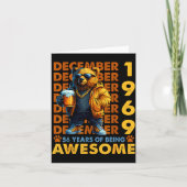 56th Birthday Bear Legends December 1969 56 Years Karte (Vorderseite)