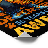 56th Birthday Bear Legends December 1969 56 Years Poster (Ecke)