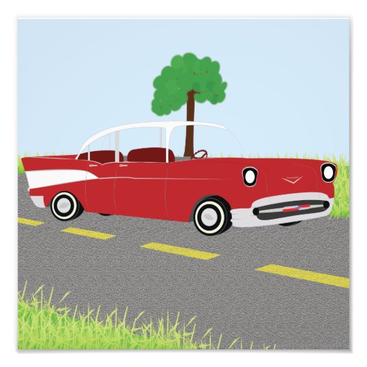 '57 Bel Air 12x12 print Fotodruck (Vorne)