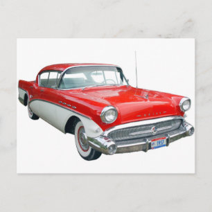 57 Buick Postkarte