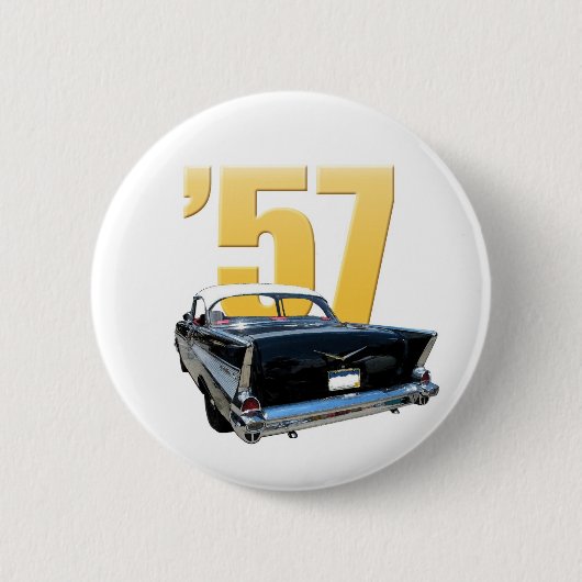 '57 Chevy hintere Ansicht der Bel-Aires Button (Vorderseite)