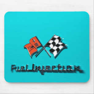 57 Chevy Kraftstoffeinspritzungs-Abzeichen Mousepad