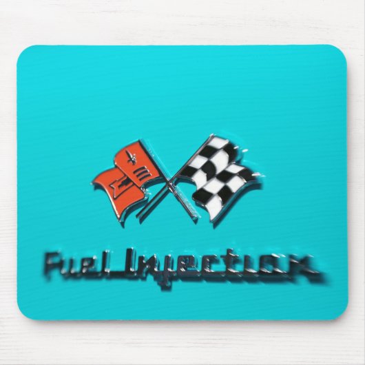 57 Chevy Kraftstoffeinspritzungs-Abzeichen Mousepad (Vorne)