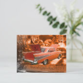 57 Chevy-Lake Scott Rod Run Series Postkarte (Stehend Vorderseite)