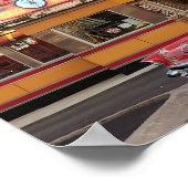 '57 Chevy mit einer 50er Jahre Style Coney Island Poster (Ecke)