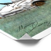 57 Chevy out to Weide. Poster (Ecke)