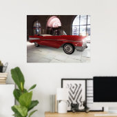 '57 Chevy - Rot - HÖCHSTE Entschließung! Poster (Heimbüro)