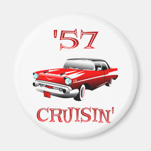 57 Crusin Auto Magnet