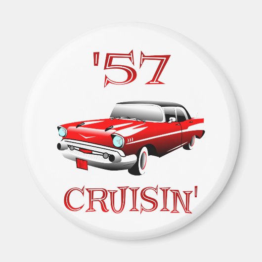 57 Crusin Car Magnet (Vorne)