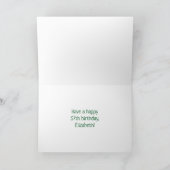 57. Geburtstag: Farbige Musiksymbole & Regenbogen Karte (Innenseite)