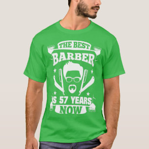 57. Geburtstag Gegenwart Barber 57 Jahre Barbersho T-Shirt