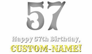 Glucklicher 57 Geburtstag Geschenke Zazzle De