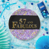 57. Geburtstag Pappteller (Party)