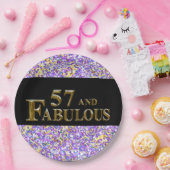 57. Geburtstag Pappteller (Party)
