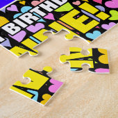 57. Geburtstag — Spaß, liebevolle Herzformen + "57 Puzzle (Seite)