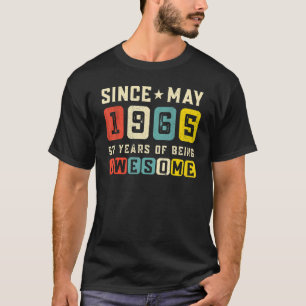 57. Geburtstag Toll seit Mai 1965 Vintage T-Shirt