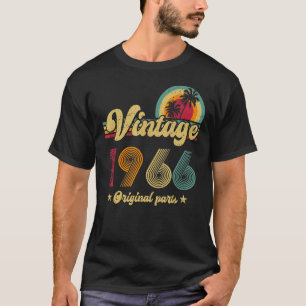 57. Geburtstag Vintage 1966 Originalteile Jahr des T-Shirt
