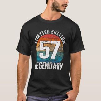 57. Geburtstag Vintager Legendarientag T-Shirt