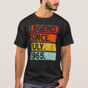 57. Geburtstagslegende Seit Juli 1965 57 Jahre alt T-Shirt