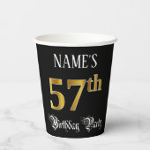 57. Geburtstagsparty - Extravagantes Drehbuch, Imi Pappbecher (Rückseite)