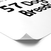 57 Hunde-Zuchtposter Poster (Ecke)