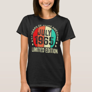 57 Jahre alt Juli 1965 57. Geburtstag T-Shirt