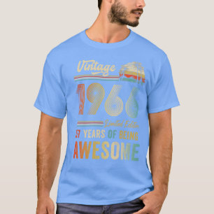 57 Jahre alt Vintage 1966 57. Geburtstag Männer Fr T-Shirt