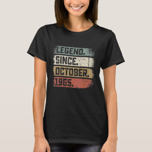 57 Jahre alte Legende seit Oktober 1965 57. Geburt T-Shirt