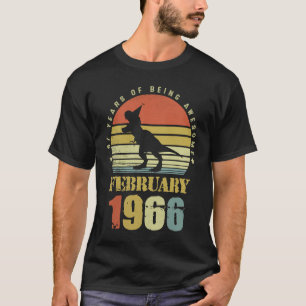 57 Jahre alter Dinosaurier Februar Seit 1966 57. B T-Shirt