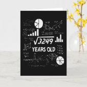 57 Jahre alter Tag Mathe Lehrer 57. Geburtstagsges Karte (Gelbe Blume)