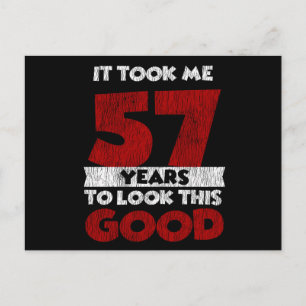 57 Jahre alter Tag sah mich gut aus 57. Geburtstag Postkarte
