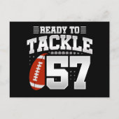 57 Jahre altes Tackle Football Party 57. Geburtsta Postkarte (Vorderseite)