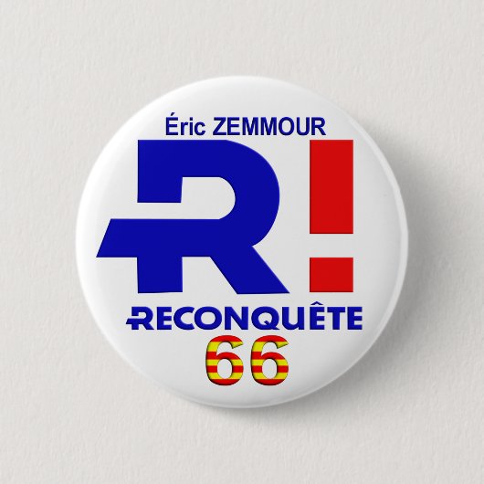 57 mm, Zemmour Präsident 2022 Button (Vorderseite)