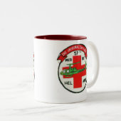 57. URSPRÜNGLICHE DUSTOFF EINHEITS-FLECKEN-TASSE ZWEIFARBIGE TASSE (VorderseiteRechts)