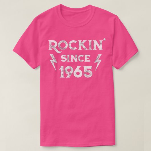 57 Year Old Classic Rock 1965 57th Birthday  T-Shirt (Design vorne)