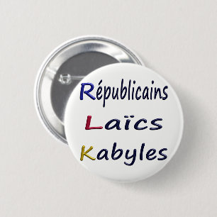 57mm, Republikaner Saics Kabyles. Button