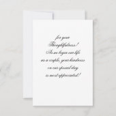 5807-Bouquet, Rings & Cross Dankeskarte (Rückseite)