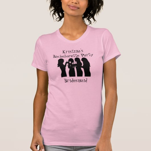 58192, Party Girl Junggeselinnen-Abschied (Bridesm T-Shirt (Vorderseite)