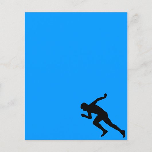 5849 WETTBEWERB VON MARATHON MAN RUNNER SPORTS FLYER (Vorne)