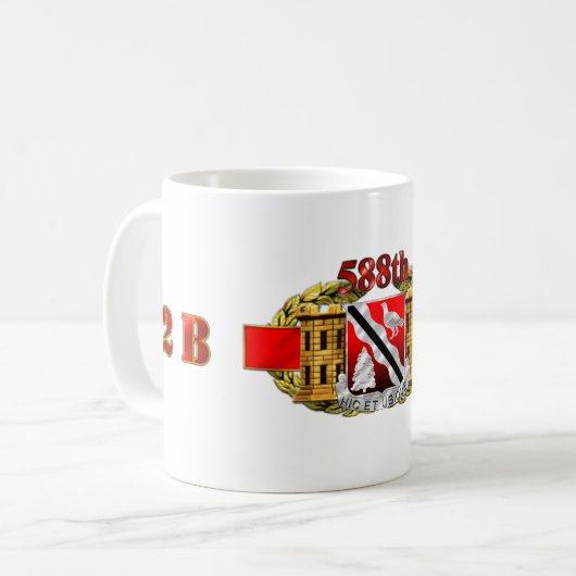 588th Ingenieur-Bataillon Kaffeetasse (Vorderseite Links)